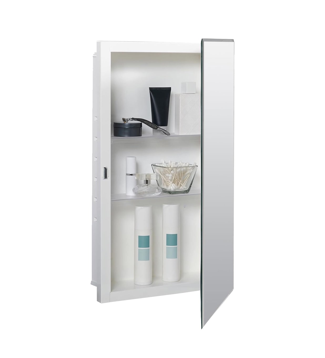 Zenna Home Medicine Cabinet with 2 Adjustable Shelves